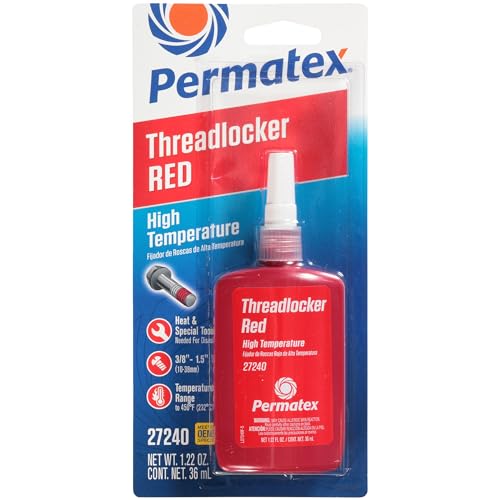 Image of Permatex 27240 High Temperature Threadlocker Red, 36 ml