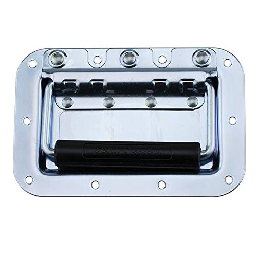 Image of PENN ELCOM Medium Recessed Handle (16.1 * 10.7 * 16.1) Wooden Storage, Toolboxes, Equipment Cases, Instrument or Flight Cases, Heavy-Duty Drawers or Trunks | Sliver
