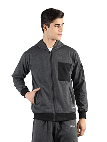 Image of CHKOKKO Men Fleece Standard Length Jacket