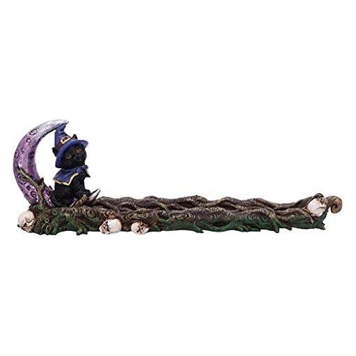 Nemesis Now Soporte de Incienso para Gatos, Resina, Negro, 29cm | Ya disponible en tu tienda friki favorita! En mundofriki.es!