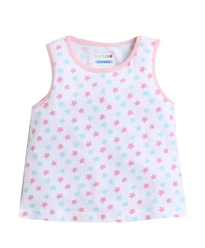 Image of BUMZEE Girl's Cotton Printed Regular Fit T-Shirt