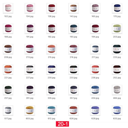 Image of golo Crochet Thread Ball Size 20 Yarn for Hand Knitting Red Coffer 831