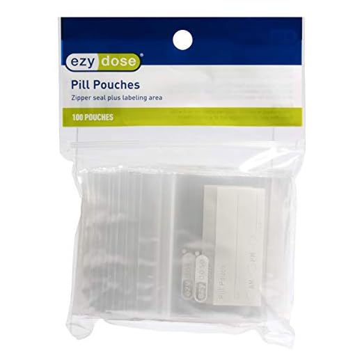 Ezy Dose Pill Packs | Pill and Vitamin Organizer Pouches | 100 Count | Disposable
