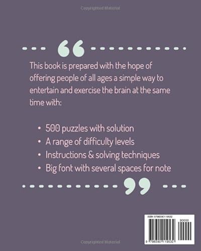 Yeah! 500 Diverting Killer Sudoku Puzzles Volume 8: An Essential Treasury of Strategy Games, with Gu