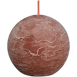 BOLSIUS Vela de bola rústica marrón ante 8cm