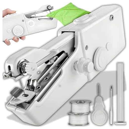 Retoo Mini Machine à Coudre Électrique Portable Multifonctionnelle pour Débutants et Enfants, Idéale pour DIY, Vêtements, Rideaux et Réparations Rapides, Kit de Couture Inclus, Facile à Utiliser Blanc