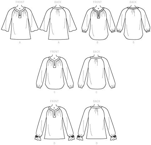 Miniatura 7 de Butterick Patterns Butterick B6632 - Suéter holgado para mujer, patrones de costura, tallas 6-14