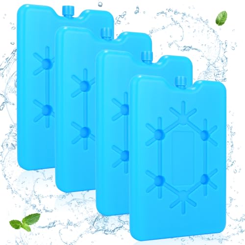 DIELOVEHUA 2 Pièces 200ml Bloc Glace pour Sac Isotherme, Pain de Glace pour Sac Isotherme, Blocs Réfrigérants pour Sac Isotherme, Réutilisable, pour Voyage...
