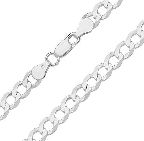 Chaine courbe homme argent fin collier pour look quotidien 51cm