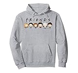 Friends Chibi Group Shot Lineup Pullover Hoodie