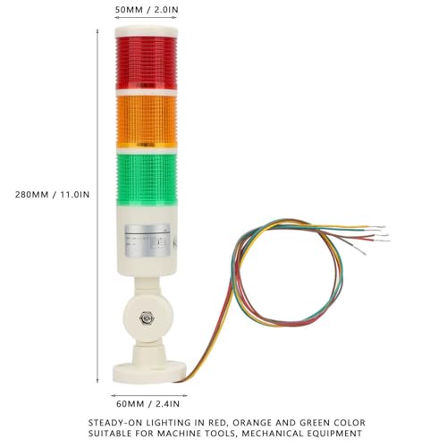 Indicateur LED d'avertissement machine outil pour stopper les arrêts de production imprévus 24V