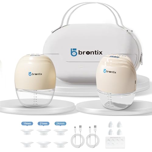 Image of BRONTIX S2 Wearable Breast Pump Electrical | Hands Free Electric Breastfeeding Pump | 3 Modes & 12 Speed Levels | Electric Breast Pump for Feeding Mothers | Automatic