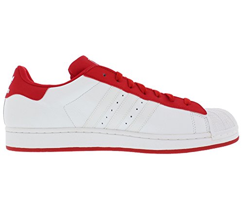 Image of adidas Originals Men's Superstar II Sneaker,White /Scarlet,11 M