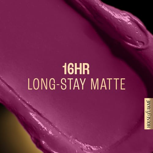 Image of LAKME LAKM Lakme Forever Matte Liquid Lip Colour, Long-Lasting Lipstick, Lightweight & Transferproof, Smudgeproof - Wine Glow 5.6ml | 6Ml (Pack of 2)