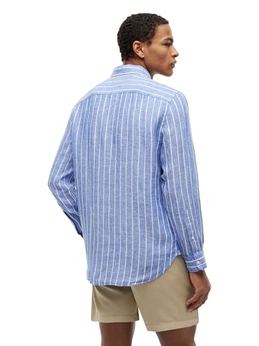 Image of Tommy Hilfiger Men's Long Sleeve Casual Linen Button Down Shirts in Regular Fit