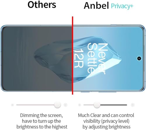 Image of EZ-GLAZ Privacy Screen Protector for OnePlus 11R (6.74 inch Curved Display) | Anti-Spy HD Clear Flexible Film | Bubble-Free Easy Installation Kit | Scratch Resistant | Case Friendly (Pack of 2)