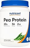 Nutricost Pea Protein Powder (2 LBS) Unflavored - 20g of Vegan Pea Protein Isolate, GMO-Free, Gluten-Free, 36 Servings