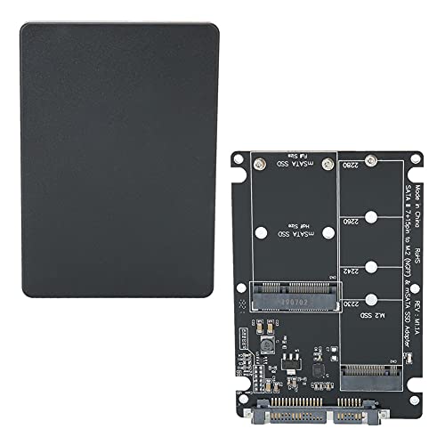 Caja externa para disco duro SSD M.2 2 en 1 negra ABS miniatura 6