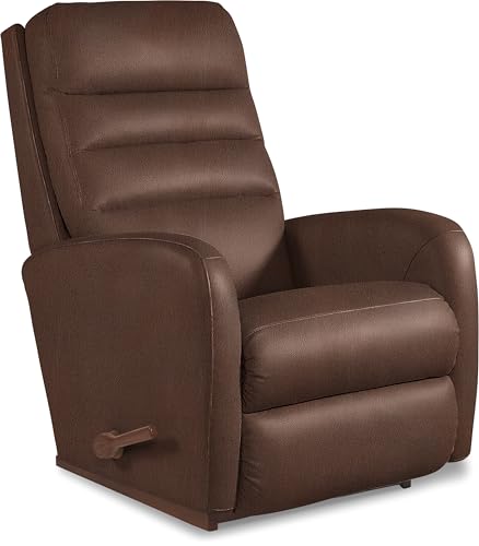 Image of La-Z-Boy Forum Leather Rocking Recliner, Walnut