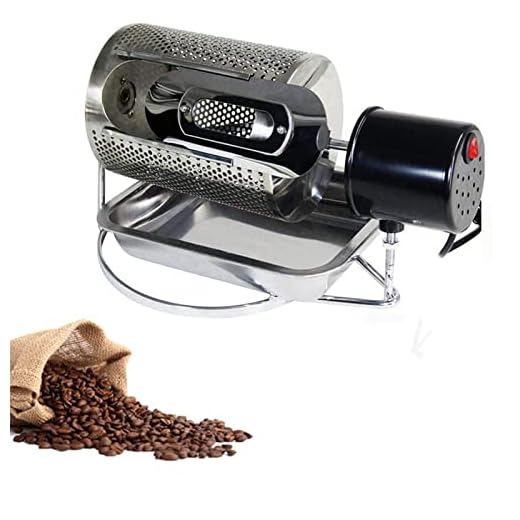 Tostador de café en grano, Máquina para hornear en el hogar Granos de café, Rodillo tostador de acero inoxidable Máquina tostadora de café, Frutos secos eléctricos Frijoles Fritos Hornear en la coci