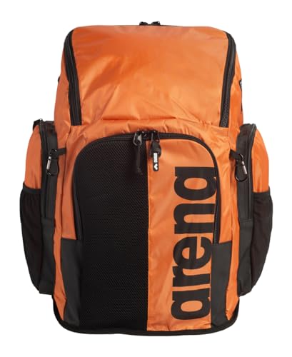 Image of ARENA Spiky III Backpack 45 Swimming Athlete Sports Gym Rucksack Large Training Gear Equipment Swim Bag for Men and Women, 45 Liters, Orange