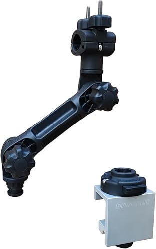 Miniatura 8 de Brocraft Soporte estabilizador de motor de arrastre para sistema de pista de túnel de barco de 45 gradossoporte estabilizador de motor de arrastre