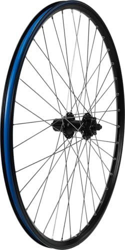 XB3 28 Zoll Hinterrad Laufrad Hohlkammerfelge geöst | Nabe FH-M475 Shimano DEORE | inkl. Schnellspanner | für 6 Loch Scheibenbremse | Schwarz I ETRTO 19-622 (28 Zoll)
