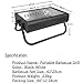 HYZHANHONG White, Camping Foldable Portable Grills,Courtyard Small Carbon Grill Barbecue Grill,Portable Stove for Boiling Tea, Grilling Meat, Camping, and Baking