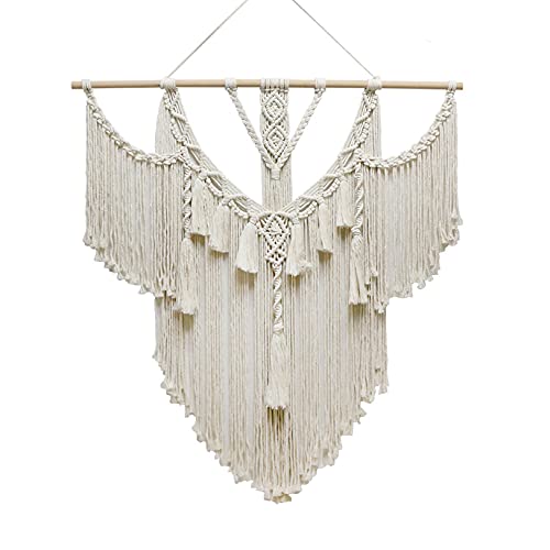 Fmbk666 Macrame Wall Hanging, Tapestry Woven Boho Decorative Headboard Alternative, Nordic Wall Hanging Pediment Art For Living Room, Hallway #TOP1