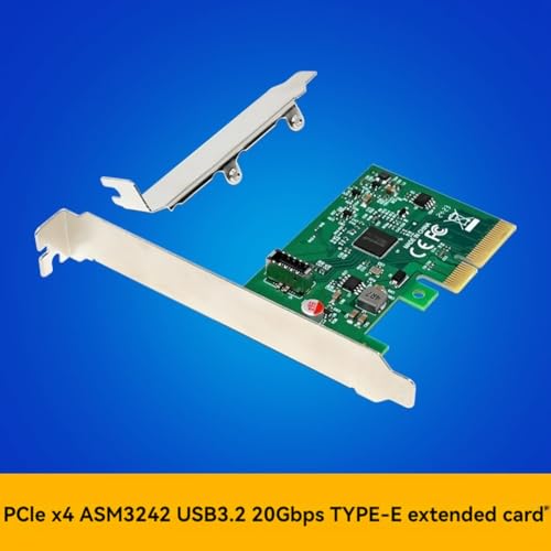 Tarjeta adaptadora de red USB 3.2 Tipo E interna PCI-e X4 con chip ASM3242 para Windows y Linux 5