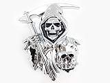 ORIGINALES DESIGN: Machen Sie Ihr Auto, Fahrrad oder LKW mit dem 3D-Aufkleber des Grim Reaper auf der Straße sichtbar. Sein attraktives Schädel-Skelett-Design von Grim Reaper ist exklusiv für Car Labs und macht es einzigartig von anderen Chrom-Auto-Aufkleber-Aufklebern.