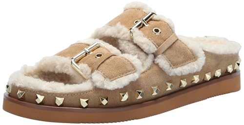 ASH Women's Moonlight Studs Sneakers, Vintage-Inspired Distressed Leather with Bold Starry Logo Uma Suede Sandals