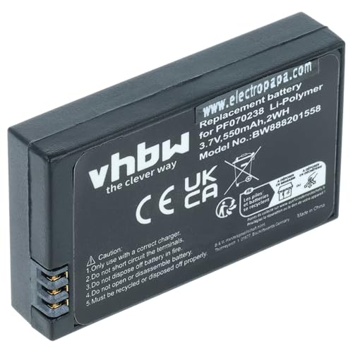 vhbw Batterie Compatible avec Parrot Race, Rolling Spider, Night Drone (550mAh, 3,7V, Li-polymère)