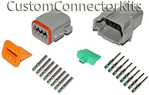 Deutsch DT Gray 8 Pos Connector Kit 14 Ga Contacts
