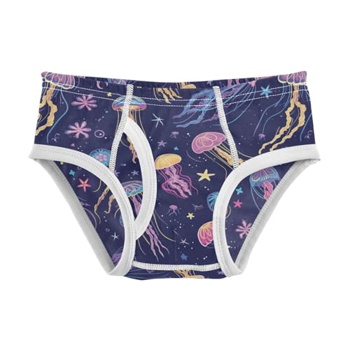 Wusikd Jellyfish Stars Boys' Underwear Cotton Boys Briefs Soft Toddler Underwear 2T