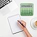 Gradient Green Calculator, UPIHO Standard Calculator 12 Digit with Large LCD Display and Big Buttons, Green Office Supplies for Women, Cute Desk Accessories for Office, School, Home, Business