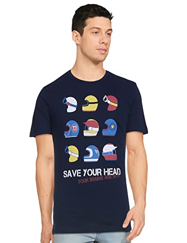 Image of Max Men's Printed Slim Fit T-Shirt