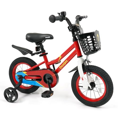 Image of BABY JOY Kids Bike, 12 14 16 18 Inch Boys Girls Bike for 3-8 Years w /Training Wheels, 20 Inch Children Bicycle for 8+ Teens w /Kickstand, Handbrake, Coaster Brake & Removable Basket, Sporty Bicycle