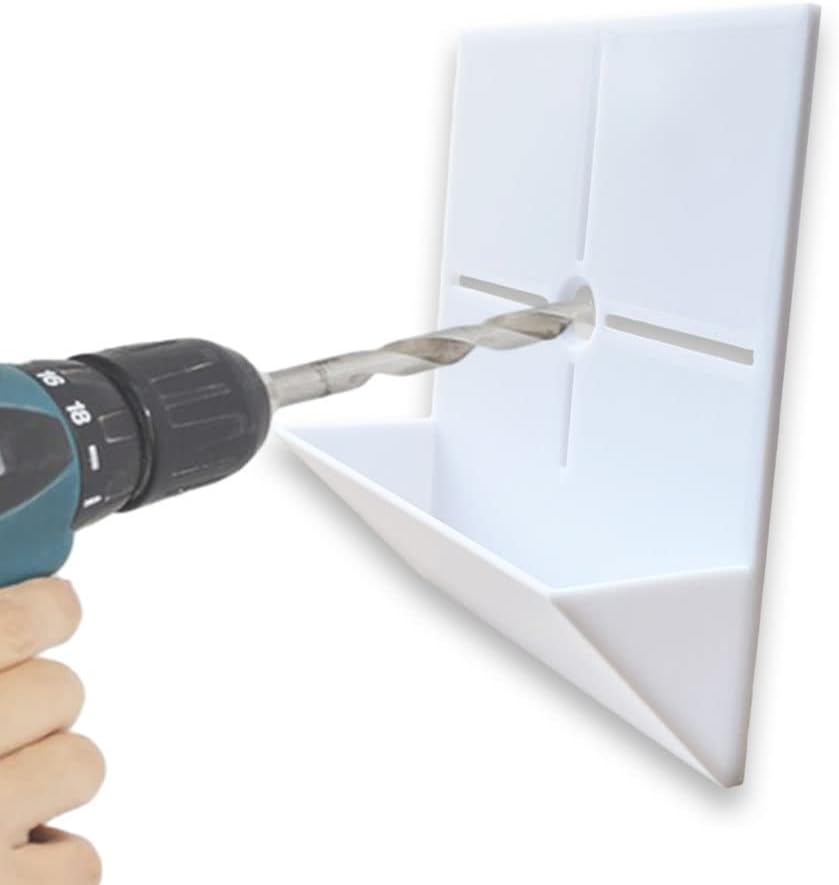 Sactulaz Drill Dust Collector for 1/4” hole and Drill Wall Guide for