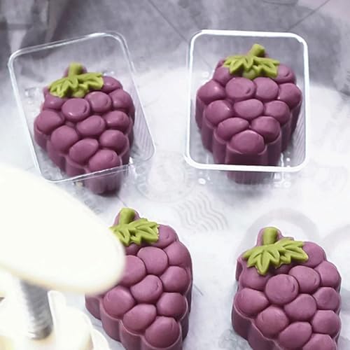 TYBGAU Boutique UK Cookie Mold Plastic Mid-Autumn Festival Mooncake Mold 50g DIY Baking Accessories Grape Shape 3D Stamp Cookie Cutter Molds Cookie Stamps - Image 3