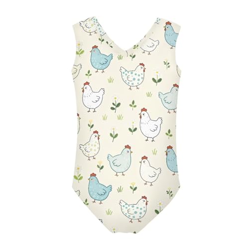 Image of Swimsuits for Girls 3-14 Summer Kids Bathing Suits Gymnastics Leotards One Piece Swimwear