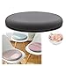 Cojines de Silla de Comedor, Cojín Redondo de Asiento, Lavable Redondo Cojín Silla De Jardín Al Aire Libre, Cojín Viscoelástico – Cojín Silla Oficina para Interior y Exter(Size:35cm,Color:Gris oscuro)