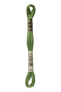Quantity: per skein Colour: 988 Composition: 100% Cotton Washing Instructions: Washable at 60 degrees Style: Stranded Cotton