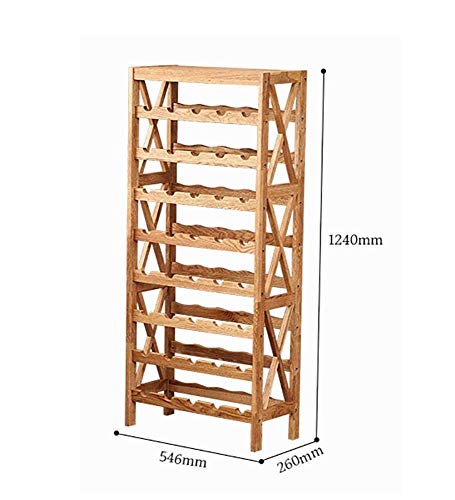 Soporte de vino de madera para 40 botellas miniatura 2