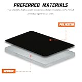 JNNJ 9 PCS Car Seat Covers Full Set, Front Seat Covers with Matching Back Seats Cover for Cars, Car Seat Protectors with Split Bench Design, Interior Accessories for Vehicles, Vans, Sedans(Orange) - Image 4