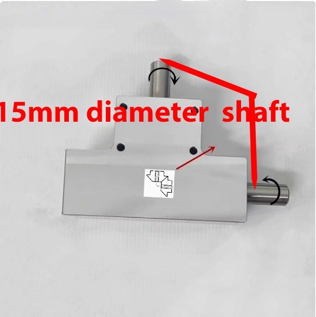 Angle Steering T Type Gearbox 1 to 1 Right Angle Reversing Reduction 1.5M 19T Bevel Gear Box 15mm Single Output Shaft Commutator Driving Change