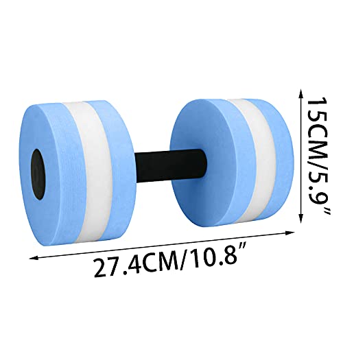 Water Weights for Pool Exercise - Water Arobic Exercise Gear, Aquatic Exercise Dumbbells, High Density Foam Equipment for Water Sports, Water Aerobics, Aqua Therapy, Pool Fitness, Water Exercise