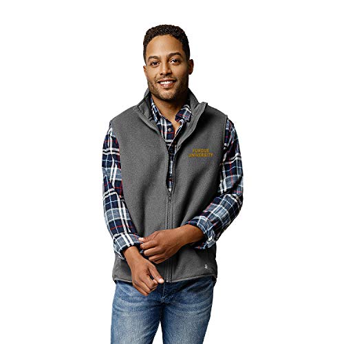 NCAA League Mens Purdue Boilermakers Archive Vest, XX-Large, Graphite