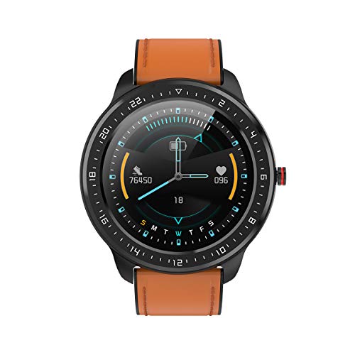 SEPVER Reloj Inteligente de Pulsera para Hombres Mujeres Niños Compatible con Samsung Huawei Xiaomi Teléfono Android iPhone (Oro)