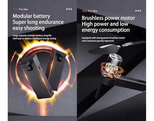 Image of Brushless Motor 4K Toy Drone, Intelligent Obstacle Avoidance, 5G Video Transmission, and Foldable Design for Aerial Shots and Safe Outdoor Exploration. (P18-PRO)
